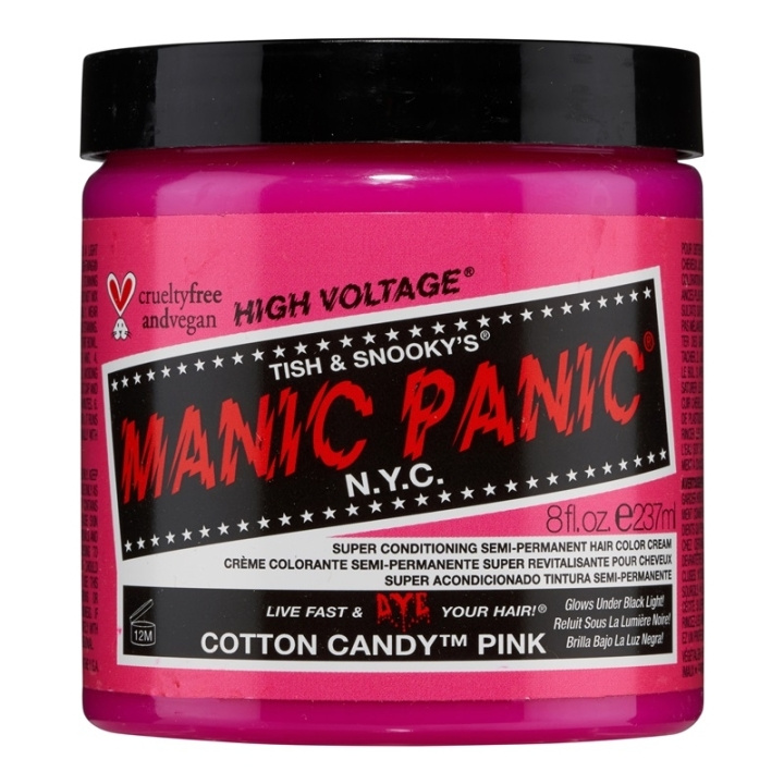 Manic Panic Cotton Candy Pink Classic Creme 237ml ryhmässä KAUNEUS JA TERVEYS / Hiukset &Stailaus / Hiustenhoito / Hiusväri / Hiusväri & Väripommi @ TP E-commerce Nordic AB (C58354)