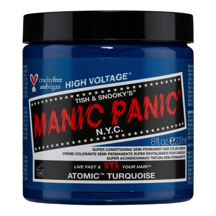 Manic Panic Atomic Turquoise Classic Creme 237ml ryhmässä KAUNEUS JA TERVEYS / Hiukset &Stailaus / Hiustenhoito / Hiusväri / Hiusväri & Väripommi @ TP E-commerce Nordic AB (C58357)