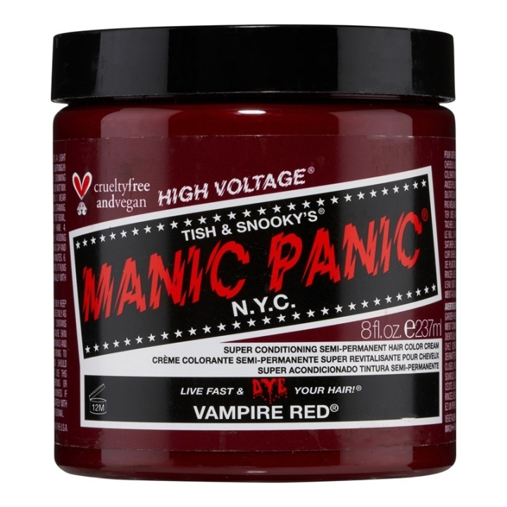 Manic Panic Vampire Red Classic Creme 237ml ryhmässä KAUNEUS JA TERVEYS / Hiukset &Stailaus / Hiustenhoito / Hiusväri / Hiusväri & Väripommi @ TP E-commerce Nordic AB (C58360)