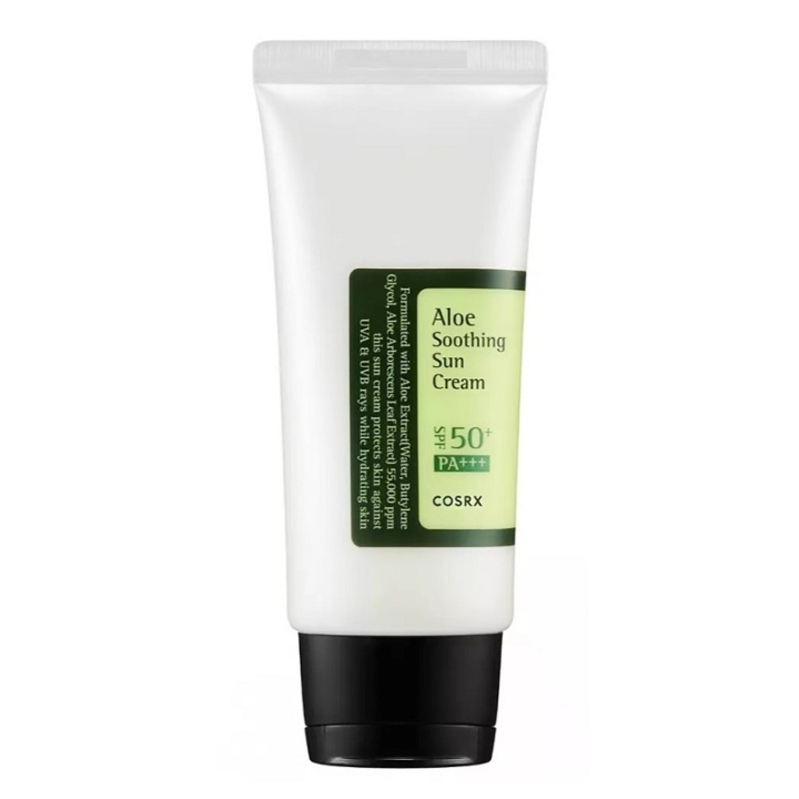 COSRX Aloe Soothing Sun Cream SPF50 PA+++ 50ml ryhmässä KAUNEUS JA TERVEYS / Ihonhoito / Rusketus / Aurinkosuoja @ TP E-commerce Nordic AB (C58384)