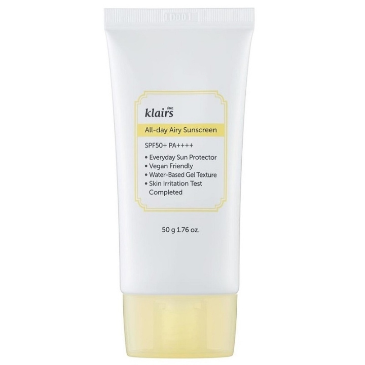 Klairs All-day Airy Sunscreen SPF50 50ml ryhmässä KAUNEUS JA TERVEYS / Ihonhoito / Rusketus / Aurinkosuoja @ TP E-commerce Nordic AB (C58391)