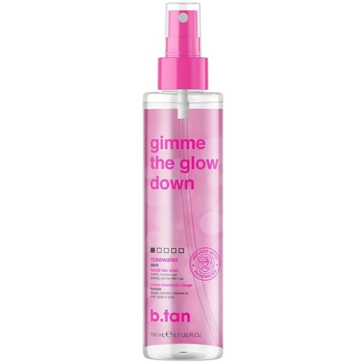 b.tan Gimme The Glow Down Facial Tan Mist 190ml ryhmässä KAUNEUS JA TERVEYS / Ihonhoito / Rusketus / Itseruskettava @ TP E-commerce Nordic AB (C58418)