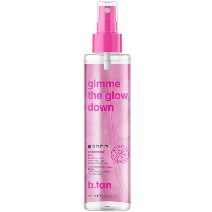 b.tan Gimme The Glow Down Facial Tan Mist 190ml ryhmässä KAUNEUS JA TERVEYS / Ihonhoito / Rusketus / Itseruskettava @ TP E-commerce Nordic AB (C58418)