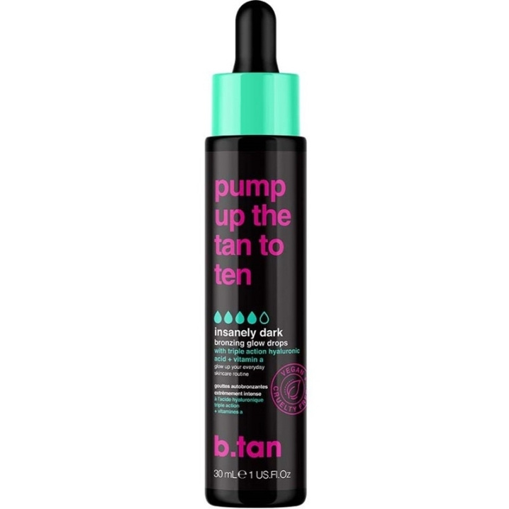 b.tan Pump Up The Tan To Ten Bronzing Glow Drops 30ml ryhmässä KAUNEUS JA TERVEYS / Ihonhoito / Rusketus / Itseruskettava @ TP E-commerce Nordic AB (C58419)