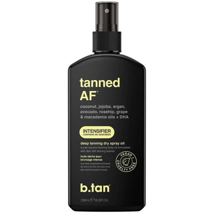 b.tan Tanned AF Intensifier Deep Tanning Dry Spray Oil 236ml ryhmässä KAUNEUS JA TERVEYS / Ihonhoito / Rusketus / Itseruskettava @ TP E-commerce Nordic AB (C58423)