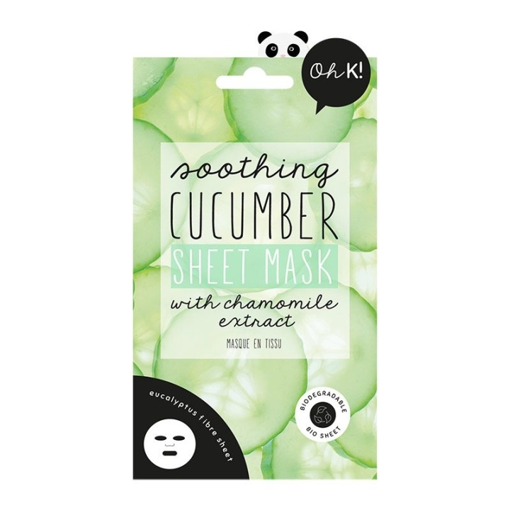 Oh K! Soothing Cucumber Sheet Mask ryhmässä KAUNEUS JA TERVEYS / Ihonhoito / Kasvot / Naamiot @ TP E-commerce Nordic AB (C58427)