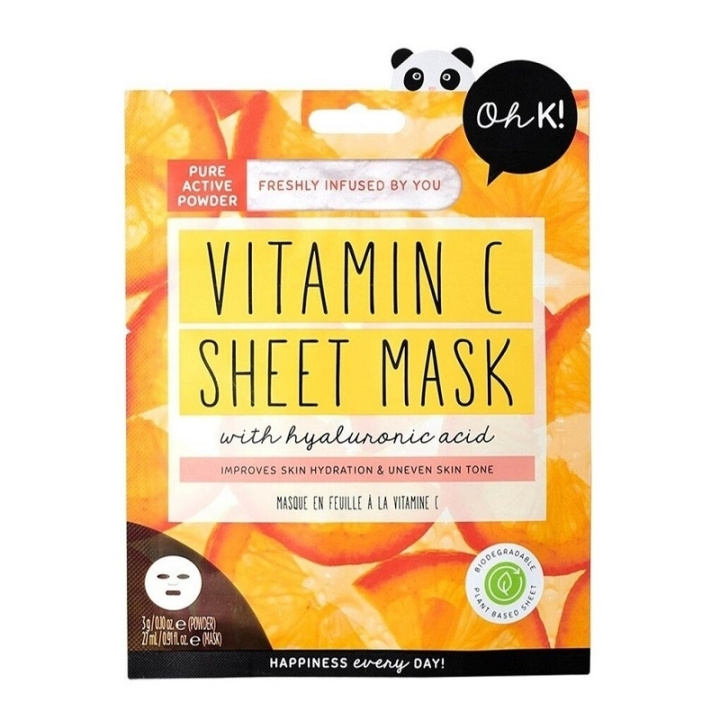 Oh K! Glowing Vitamin C Sheet Mask ryhmässä KAUNEUS JA TERVEYS / Ihonhoito / Kasvot / Naamiot @ TP E-commerce Nordic AB (C58430)