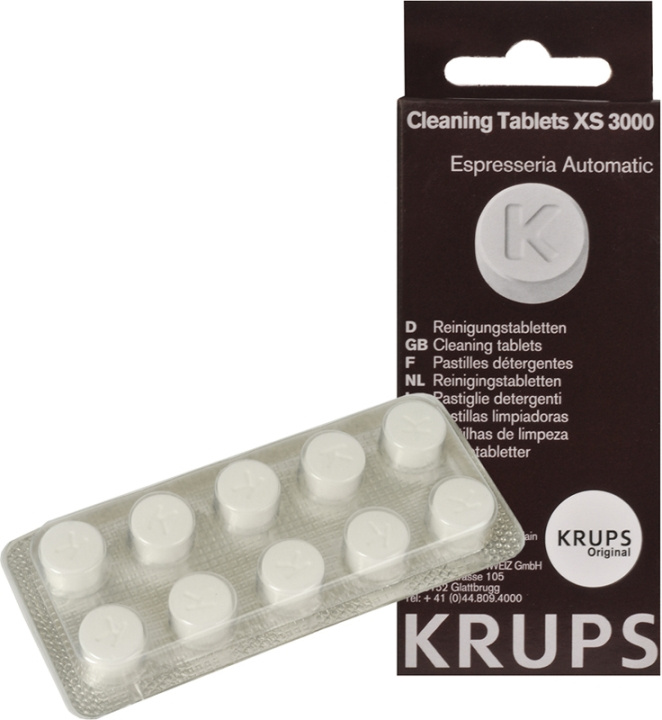 Krups Espresso -puhdistustabletit ryhmässä KOTI, TALOUS JA PUUTARHA / Kodinkoneet / Kahvikoneet ja tarvikkeet / Kapselit, suodatinpussit & Tarvikkeet @ TP E-commerce Nordic AB (C58447)