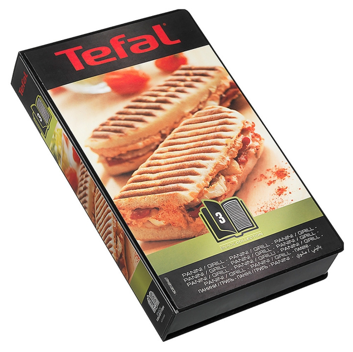 Tefal Snack Collection -paistolevyt: 3 Paninit ryhmässä KOTI, TALOUS JA PUUTARHA / Keittiövälineet / Leivontatarvikkeet @ TP E-commerce Nordic AB (C58464)