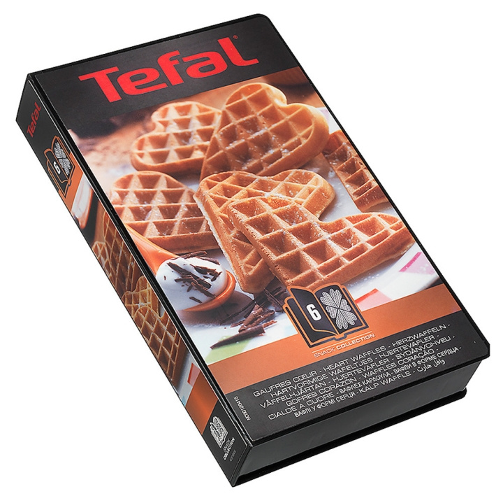 Tefal Snack Collection -paistolevyt: 6 Sydänvohvelit ryhmässä KOTI, TALOUS JA PUUTARHA / Keittiövälineet / Leivontatarvikkeet @ TP E-commerce Nordic AB (C58465)