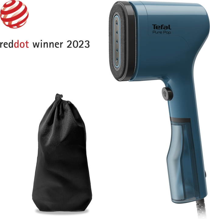 Tefal Pure Pop -tekstiilihöyrystin, sininen ryhmässä KOTI, TALOUS JA PUUTARHA / Vaatehuolto / Silitysrauta @ TP E-commerce Nordic AB (C58532)