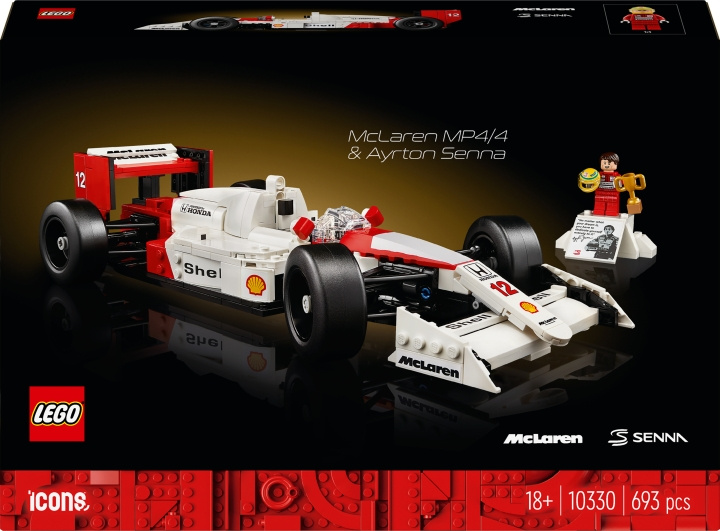LEGO Icons 10330 - McLaren MP4/4 & Ayrton Senna ryhmässä LELUT, TUOTTEET LAPSILLE JA VAUVOILLE / Leikkikalut, Askartelu &Pelit / Rakennuslelut / Lego @ TP E-commerce Nordic AB (C58548)