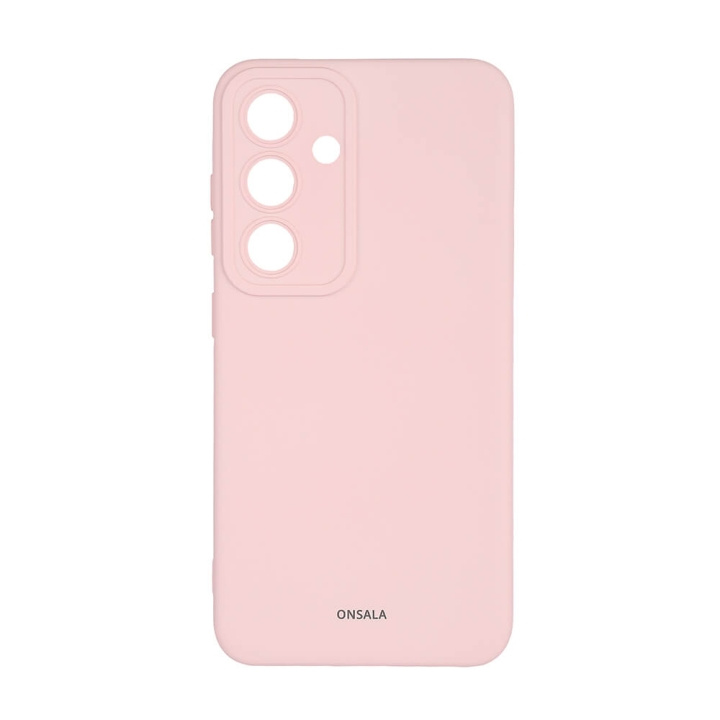 Onsala Backcover Sil Touch Samsung S24 5G Chalk Pink ryhmässä ÄLYPUHELIMET JA TABLETIT / Puhelimen suojakotelo / Samsung @ TP E-commerce Nordic AB (C58608)