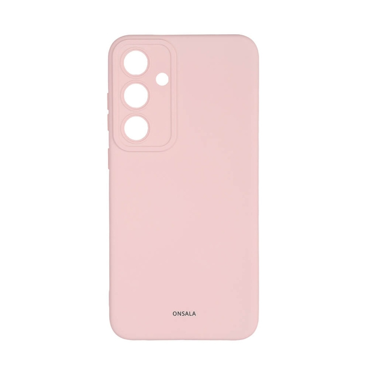 Onsala Backcover Sil Touch Samsung S24+ 5G Chalk Pink ryhmässä ÄLYPUHELIMET JA TABLETIT / Puhelimen suojakotelo / Samsung @ TP E-commerce Nordic AB (C58609)