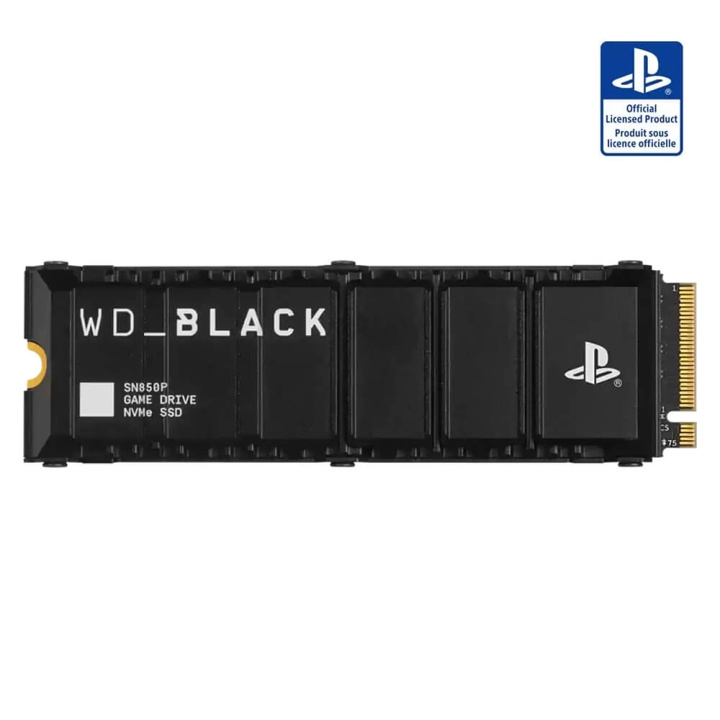 Western Digital WD Black SN850P NVMe SSD for PS5 1TB ryhmässä TIETOKOONET & TARVIKKEET / Tietokoneen komponentit / Kovalevyt / SSD @ TP E-commerce Nordic AB (C58636)