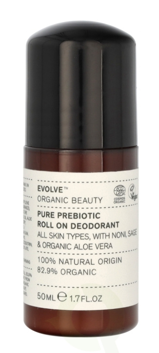 Evolve Beauty Evolve Organic Beauty Pure Prebiotic Roll-On Deodorant 50 ml ryhmässä KAUNEUS JA TERVEYS / Tuoksut & Parfyymit / Deodorantit / Naisten deodorantit @ TP E-commerce Nordic AB (C58692)