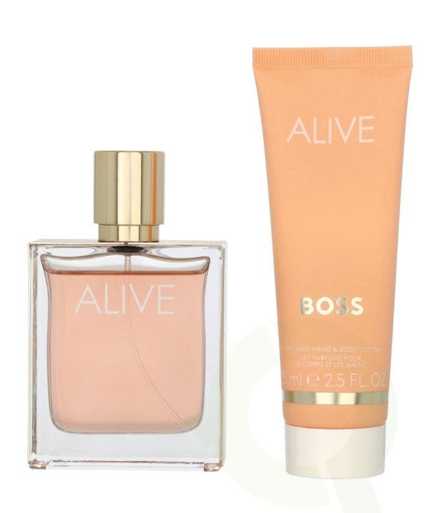 Hugo Boss Alive Giftset 125 ml Edp Spray 50ml/Hand & Body Lotion 75ml ryhmässä KAUNEUS JA TERVEYS / Lahjapakkaukset / Naisten lahjapakkaukset @ TP E-commerce Nordic AB (C58716)