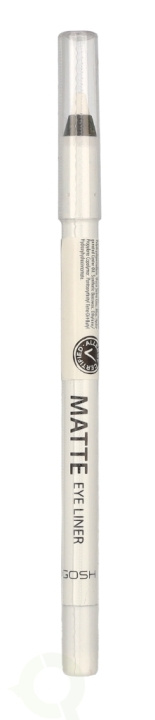 Gosh Matte Eyeliner 1.2 g 001 Dover White ryhmässä KAUNEUS JA TERVEYS / Meikit / Silmät ja kulmat / Silmänrajauskynä / Kajaali @ TP E-commerce Nordic AB (C58733)