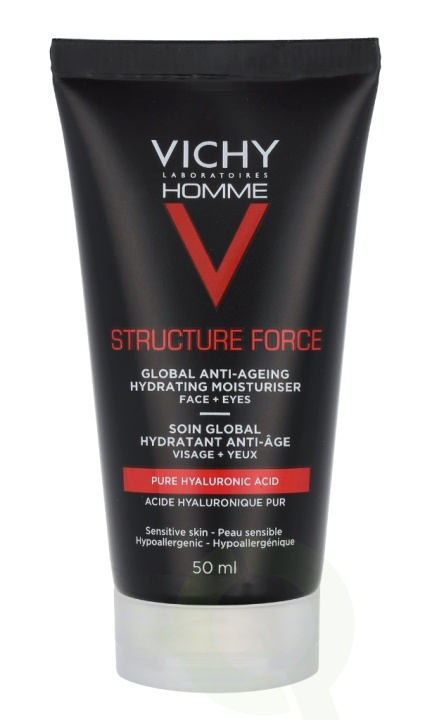 Vichy Homme Structure Force Hydrating Moisturiser 50 ml Complete Anti-Aging ryhmässä KAUNEUS JA TERVEYS / Ihonhoito / Kasvot / Kasvovoide @ TP E-commerce Nordic AB (C58775)