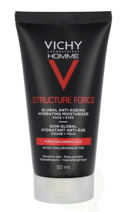 Vichy Homme Structure Force Hydrating Moisturiser 50 ml Complete Anti-Aging ryhmässä KAUNEUS JA TERVEYS / Ihonhoito / Kasvot / Päivävoide @ TP E-commerce Nordic AB (C58775)