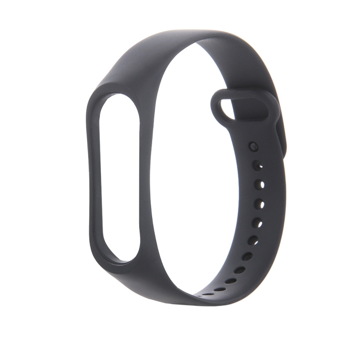 Silikoniranneke Xiaomi Mi Band 3 / 4 -laitteelle, musta ryhmässä URHEILU, VAPAA-AIKA JA HARRASTUS / Urheilu- ja sykekellot / Tarvikkeet @ TP E-commerce Nordic AB (C58802)