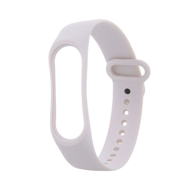 Armband i Silikon till Xiaomi Mi Band 3 / 4, Ivory ryhmässä URHEILU, VAPAA-AIKA JA HARRASTUS / Urheilu- ja sykekellot / Tarvikkeet @ TP E-commerce Nordic AB (C58807)