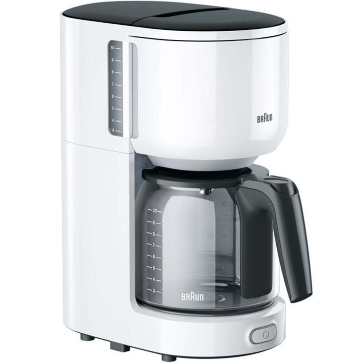 Braun Kaffebryggare KF3100WH PurEase 10Koppars 1000W ryhmässä KOTI, TALOUS JA PUUTARHA / Kodinkoneet / Kahvikoneet ja tarvikkeet / Kahvinkeittimet @ TP E-commerce Nordic AB (C58953)