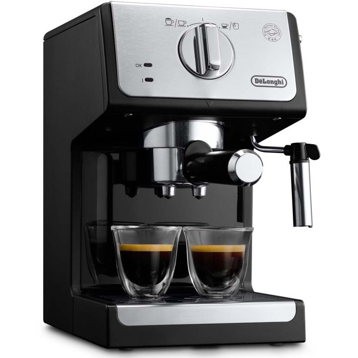 DeLonghi Espressomaskin Manual ECP33.21.BK Active Line inkl. mjölkskummare ryhmässä KOTI, TALOUS JA PUUTARHA / Kodinkoneet / Kahvikoneet ja tarvikkeet / Espressokoneet @ TP E-commerce Nordic AB (C58962)