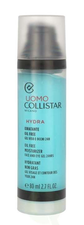Collistar Uomo Hydra Oil Free Moisturizer Face And Eye Gel 80 ml ryhmässä KAUNEUS JA TERVEYS / Ihonhoito / Kasvot / Päivävoide @ TP E-commerce Nordic AB (C59011)
