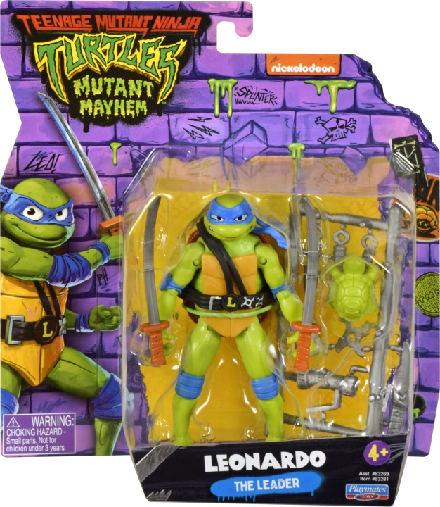 Teenage Mutant Ninja Turtles : Mutant Mayhem Leonardo -figuuri ryhmässä LELUT, TUOTTEET LAPSILLE JA VAUVOILLE / Leikkikalut, Askartelu &Pelit / Lelut @ TP E-commerce Nordic AB (C59135)