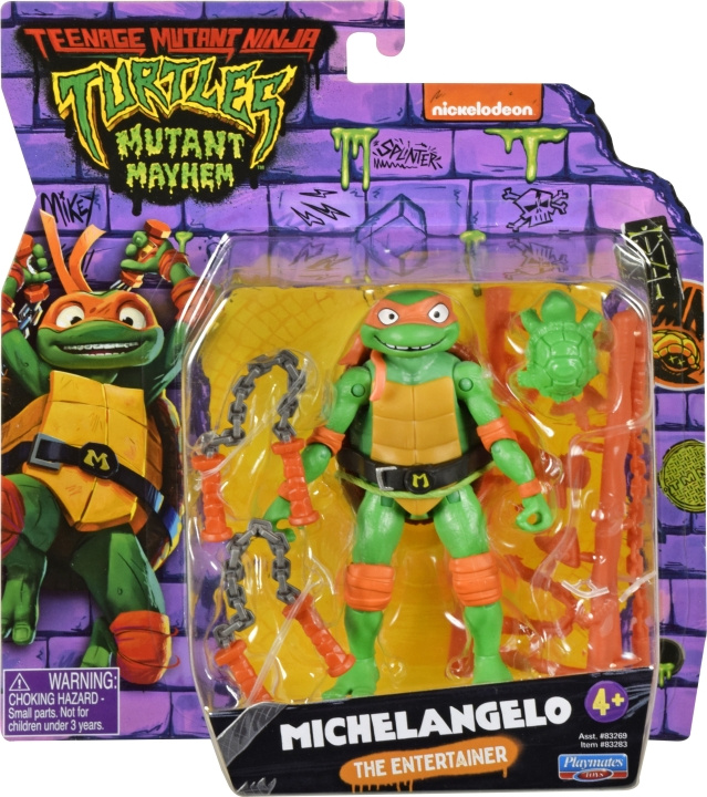 Teenage Mutant Ninja Turtles : Mutant Mayhem Michelangelo -figuuri ryhmässä LELUT, TUOTTEET LAPSILLE JA VAUVOILLE / Leikkikalut, Askartelu &Pelit / Figuurit & miniatyyrit @ TP E-commerce Nordic AB (C59136)