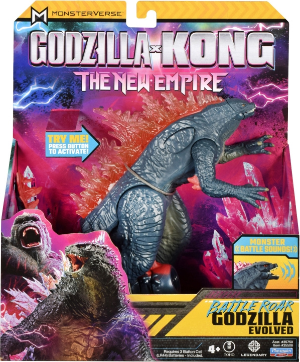 Playmates Godzilla x Kong: The New Empire Deluxe Battle Roar Godzilla Evolved -figuuri, 17,5 cm ryhmässä LELUT, TUOTTEET LAPSILLE JA VAUVOILLE / Leikkikalut, Askartelu &Pelit / Figuurit & miniatyyrit @ TP E-commerce Nordic AB (C59145)
