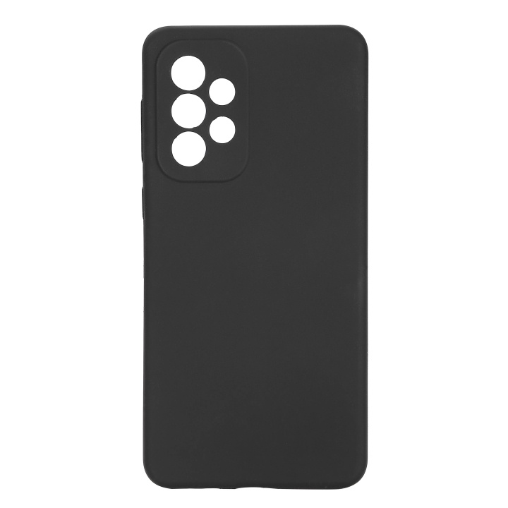 Essentials Samsung Galaxy A23/A23 5G Silicone back cover, Blk ryhmässä ÄLYPUHELIMET JA TABLETIT / Puhelimen suojakotelo / Samsung @ TP E-commerce Nordic AB (C59192)