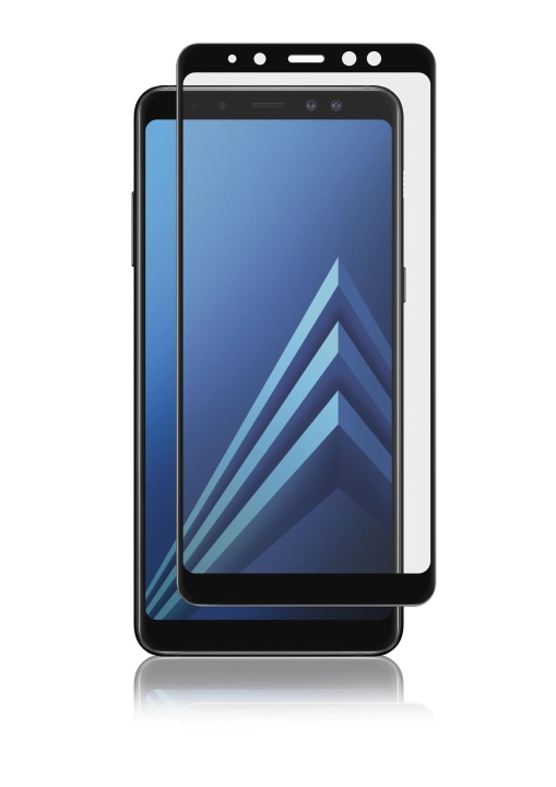 panzer Samsung Galaxy A8 2018, Curved Glass, Black ryhmässä ÄLYPUHELIMET JA TABLETIT / Puhelimen suojakotelo / Samsung @ TP E-commerce Nordic AB (C59483)