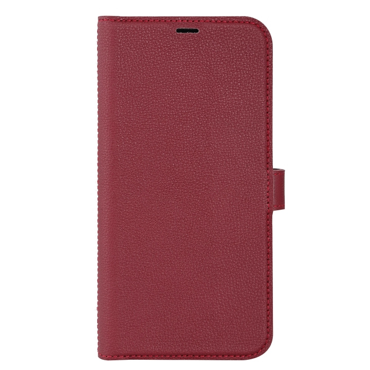 Essentials iPhone 14 Plus Leather wallet, detachable, Red ryhmässä ÄLYPUHELIMET JA TABLETIT / Puhelimen suojakotelo / Apple / iPhone 14 @ TP E-commerce Nordic AB (C59499)