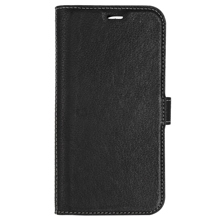 Essentials iPhone 14 Pro Leather wallet,detachable,Black ryhmässä ÄLYPUHELIMET JA TABLETIT / Puhelimen suojakotelo / Apple / iPhone 14 @ TP E-commerce Nordic AB (C59502)