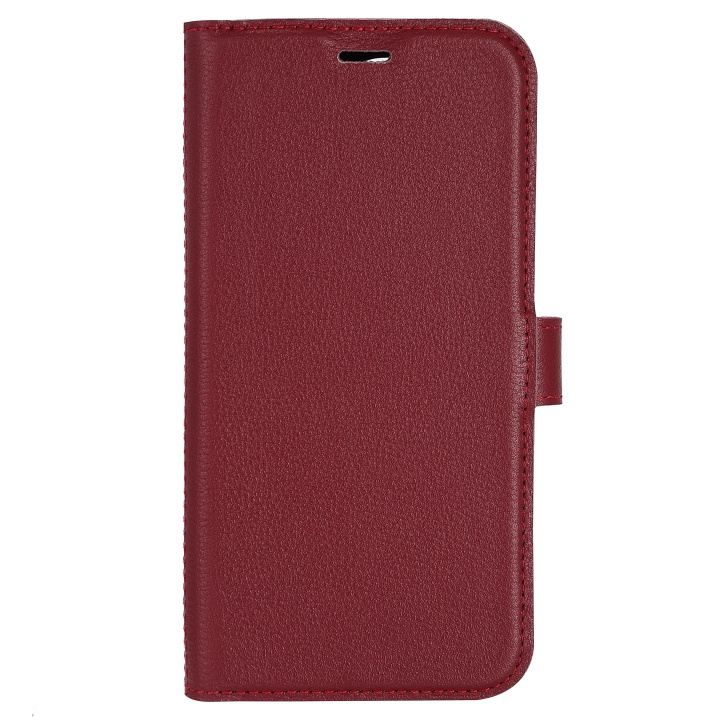 Essentials iPhone 14 Pro Leather wallet, detachable, Red ryhmässä ÄLYPUHELIMET JA TABLETIT / Puhelimen suojakotelo / Apple / iPhone 14 @ TP E-commerce Nordic AB (C59503)