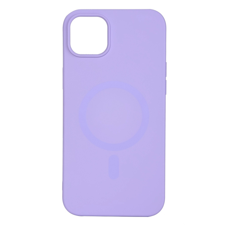 Essentials iPhone 14 Plus Silicone Mag back cover, Purple ryhmässä ÄLYPUHELIMET JA TABLETIT / Puhelimen suojakotelo / Apple / iPhone 14 @ TP E-commerce Nordic AB (C59515)