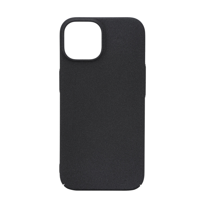 Essentials iPhone 15 sand bursted back cover, black/grey ryhmässä ÄLYPUHELIMET JA TABLETIT / Puhelimen suojakotelo / Apple / iPhone 15 @ TP E-commerce Nordic AB (C59556)