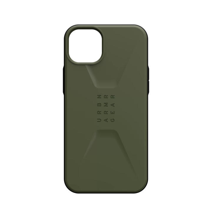 Urban Armor Gear iPhone 14 Plus Civilian - Olive ryhmässä ÄLYPUHELIMET JA TABLETIT / Puhelimen suojakotelo / Apple / iPhone 14 @ TP E-commerce Nordic AB (C59630)