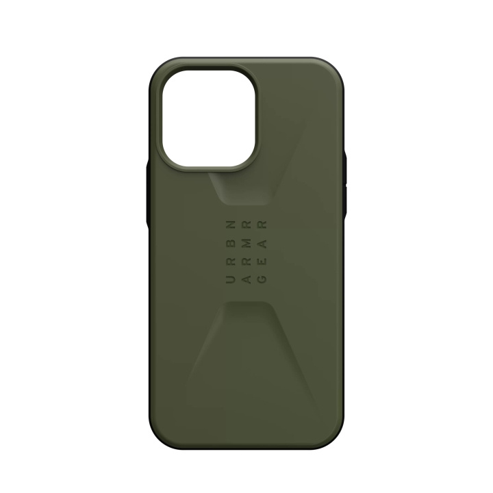 Urban Armor Gear iPhone 14 Pro Max Civilian - Olive ryhmässä ÄLYPUHELIMET JA TABLETIT / Puhelimen suojakotelo / Apple / iPhone 14 @ TP E-commerce Nordic AB (C59686)