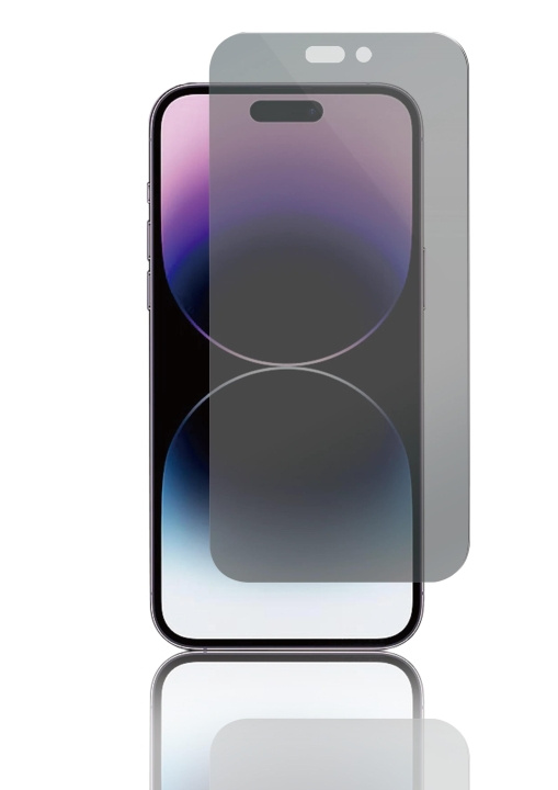 panzer iPhone 14 Pro Max Full-Fit Privacy Glass 2-way ryhmässä ÄLYPUHELIMET JA TABLETIT / Puhelimen suojakotelo / Apple / iPhone 14 @ TP E-commerce Nordic AB (C59838)