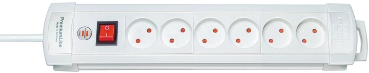 Brennenstuhl 6 way Extension Socket, 3m, White ryhmässä KOTI, TALOUS JA PUUTARHA / Sähkö & Valaistus / Jatkojohdot @ TP E-commerce Nordic AB (C59872)