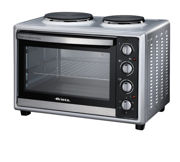 Ariete Oven w/hotplates, 60L, steel ryhmässä KOTI, TALOUS JA PUUTARHA / Kodinkoneet / Pöytäliedet ja keittolevyt @ TP E-commerce Nordic AB (C59900)