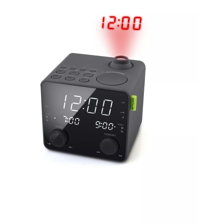 MUSE M-189 P Clock Radio FM projection USB-charge ryhmässä KODINELEKTRONIIKKA / Ääni & Kuva / Kotiteatteri, HiFi ja kannettavat / Radio & Herätyskellot / Radio @ TP E-commerce Nordic AB (C59935)