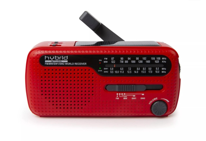 MUSE MH-07 RED Handheld Emergency Crankradio ryhmässä KODINELEKTRONIIKKA / Ääni & Kuva / Kotiteatteri, HiFi ja kannettavat / Radio & Herätyskellot / Radio @ TP E-commerce Nordic AB (C59971)
