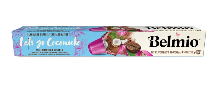 belmio Espresso Coconut maku, 10st kaffekapslar, KORT DATUM ryhmässä KOTI, TALOUS JA PUUTARHA / Kodinkoneet / Kahvikoneet ja tarvikkeet / Kahvikapselit @ TP E-commerce Nordic AB (C59975)