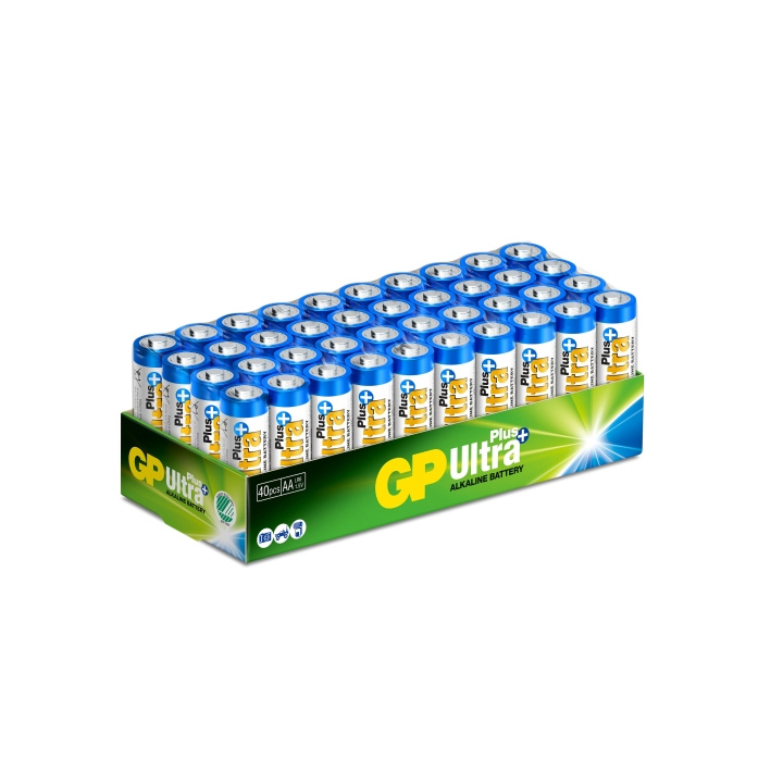 GP Ultra Plus Alkaline AA 40 Pack (S) ryhmässä KODINELEKTRONIIKKA / Paristot & Laturit / Akut / AA @ TP E-commerce Nordic AB (C59981)