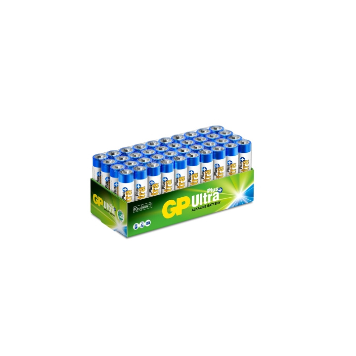 GP Ultra Plus Alkaline AAA 40 Pack (S) ryhmässä KODINELEKTRONIIKKA / Paristot & Laturit / Akut / AAA @ TP E-commerce Nordic AB (C59982)