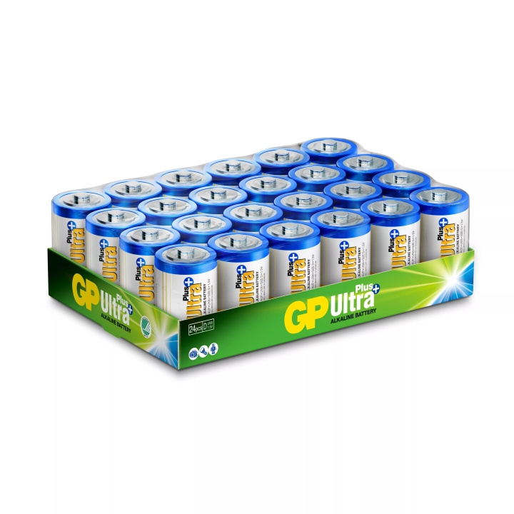 GP Ultra Plus Alkaline D 24 Pack (S) ryhmässä KODINELEKTRONIIKKA / Paristot & Laturit / Akut / Muut @ TP E-commerce Nordic AB (C59985)